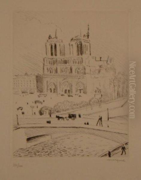 Notre-dame De Paris Oil Painting by Albert Marquet