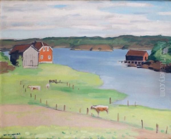 Pturages Au Bord Du Lac A Hesnes Oil Painting by Albert Marquet