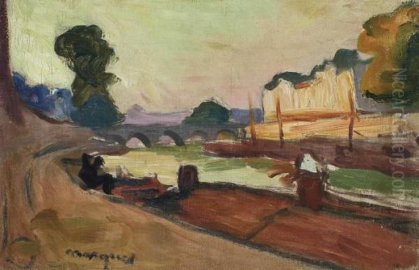 Paris, Pont De La Tournelle Oil Painting by Albert Marquet