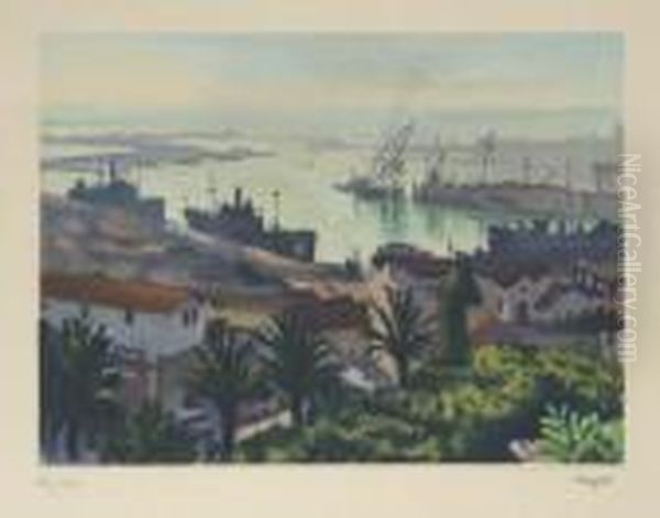 Le Port D'alger Oil Painting by Albert Marquet