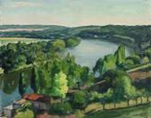 Paysage De Riviere Oil Painting by Albert Marquet