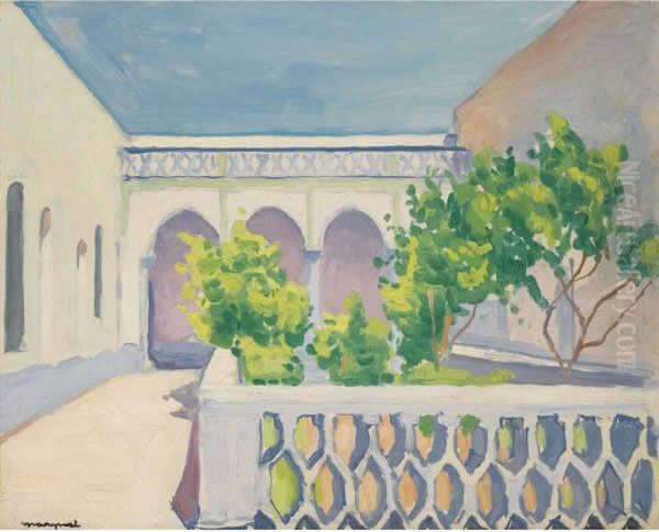 Patio A Laghouat Oil Painting by Albert Marquet