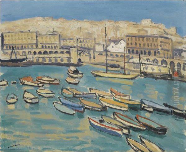 Le Palais Consulaire Et Le Port Oil Painting by Albert Marquet