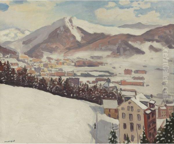 Crans-sur-sierre Oil Painting by Albert Marquet