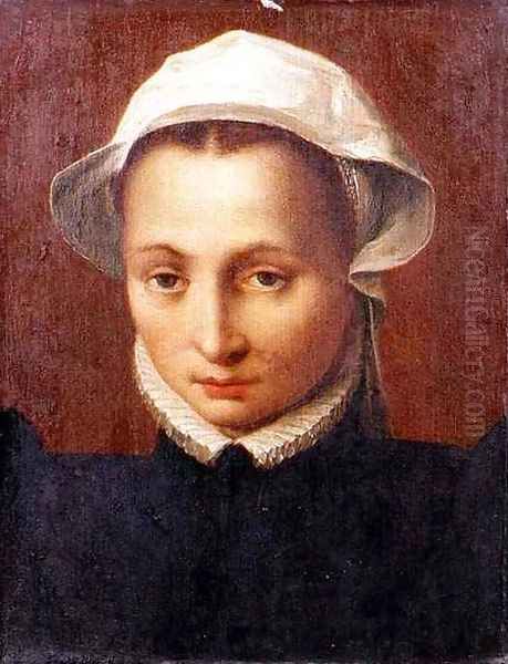 Portrait of a girl Oil Painting by Pieter II Peetersz