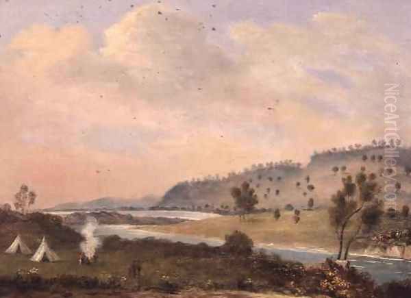 Yankallilah, New South Wales Oil Painting by George Edward Peacock