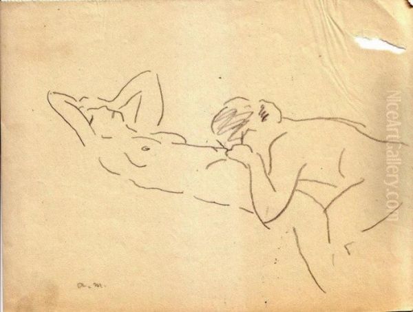 Dessin Erotique Oil Painting by Albert Marquet