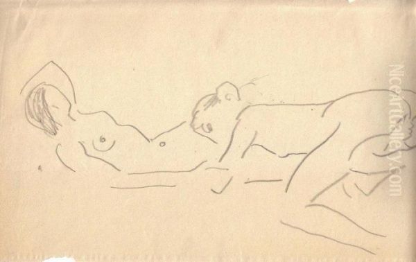 Dessin Erotique Oil Painting by Albert Marquet