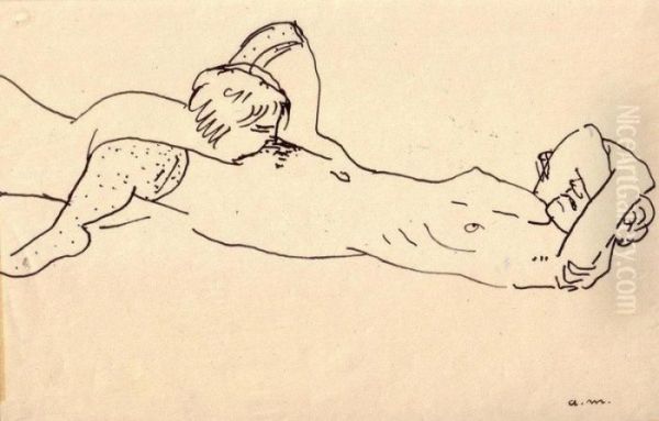 Dessin Erotique Oil Painting by Albert Marquet