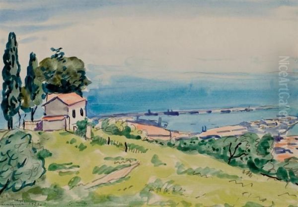 Vue De La Baie D'alger Oil Painting by Albert Marquet