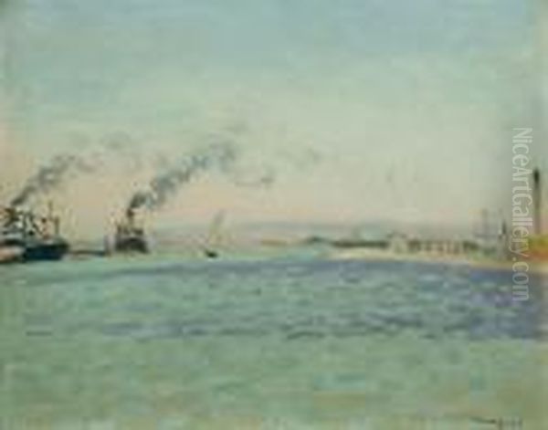 La Goulette, Le Port Oil Painting by Albert Marquet