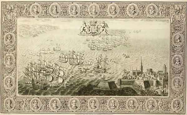 Armada, 1739 Oil Painting by John Pine