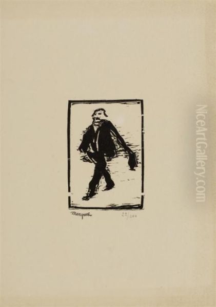 Un Homme Qui Marche by Albert Marquet