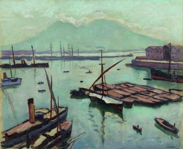 Naples, Le Vesuve Oil Painting by Albert Marquet