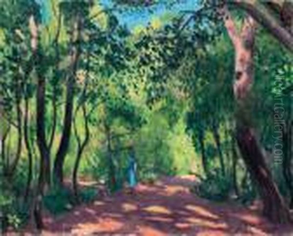 Porquerolles, Le Jardin Oil Painting by Albert Marquet