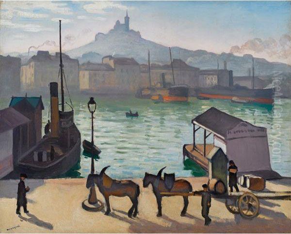 Marseille, Le Vieux Port Oil Painting by Albert Marquet