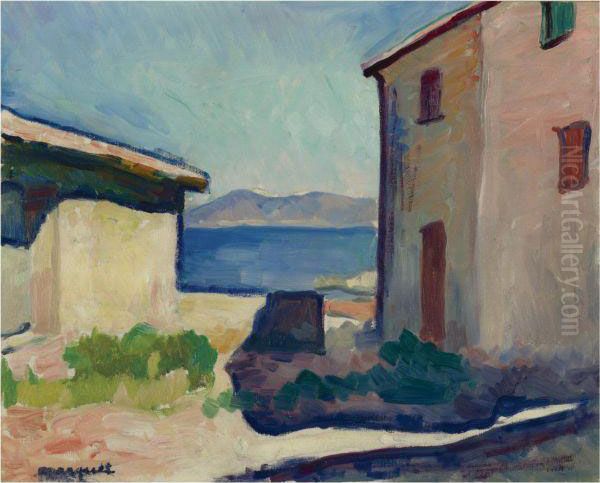 Maison A Saint Tropez Oil Painting by Albert Marquet