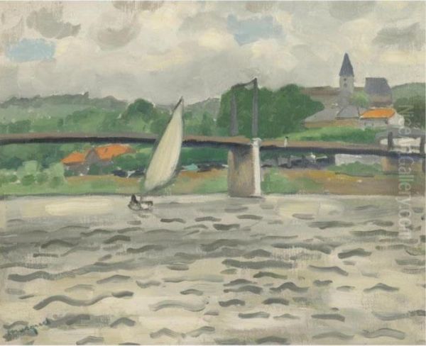 Voile Sur La Seine A Triel Oil Painting by Albert Marquet