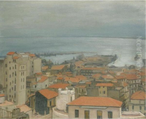 Alger, Vue De Mustapha, Pluie Oil Painting by Albert Marquet