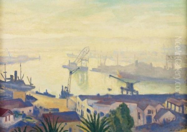 Le Port D'alger Oil Painting by Albert Marquet