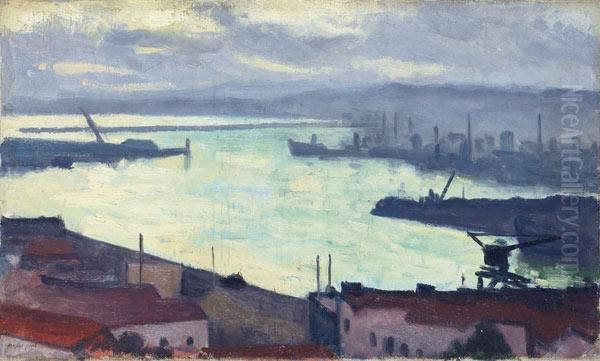 Le Port De Agha (alger) Oil Painting by Albert Marquet