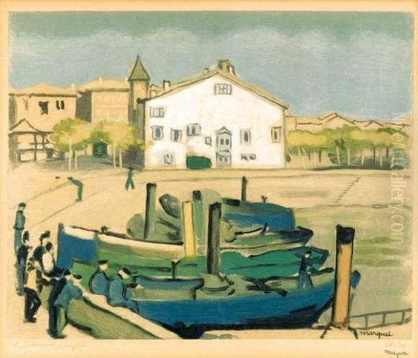 Port De Saint-jean-de-luz Oil Painting by Albert Marquet