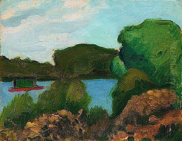 Poissy Oil Painting by Albert Marquet