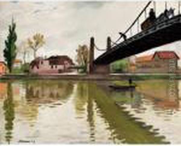 Le Pont De Conflans Oil Painting by Albert Marquet