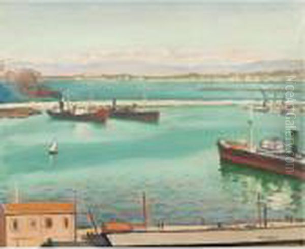 Calme Plat Oil Painting by Albert Marquet