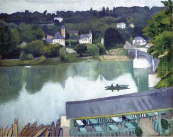 Le Pont De Chenneviere Oil Painting by Albert Marquet