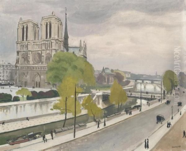 Notre-dame De Paris Oil Painting by Albert Marquet