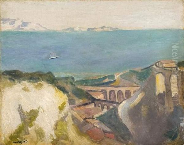 L' Estaque. Circa 1918. Oil Painting by Albert Marquet