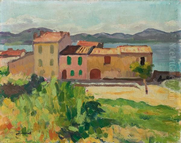 Mas Au Bord De La Mer Oil Painting by Albert Marquet