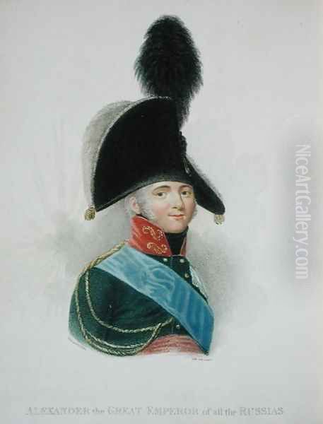 Alexander 1777-1825 the Great Emperor of all the Russias Oil Painting by Pinchon, Jean Antoine