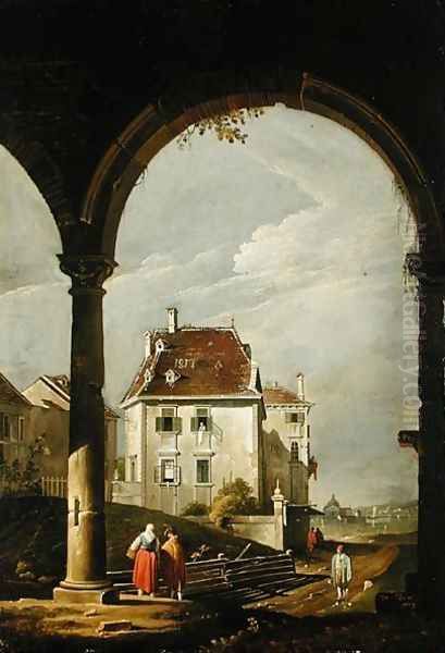 Venetian View, 1817 Oil Painting by Antonio Pian