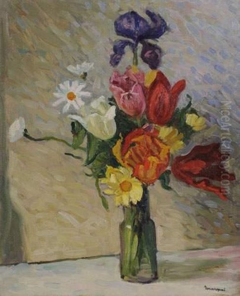 Les Tulipes, Circa 1900 Oil Painting by Albert Marquet