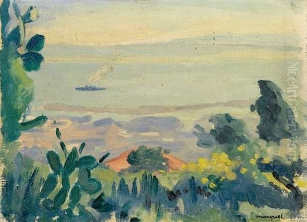 Vue De La Mer Oil Painting by Albert Marquet