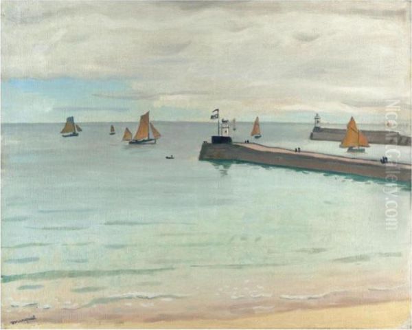 Entree Du Port Des Sables D'olonne Oil Painting by Albert Marquet