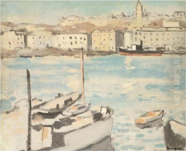 Marseille, Le Vieux Port Oil Painting by Albert Marquet