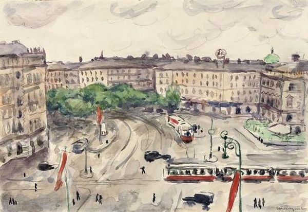 Le Ring A Vienne Oil Painting by Albert Marquet