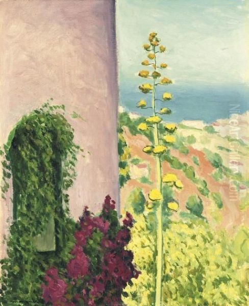 Aloes Fleuri Oil Painting by Albert Marquet