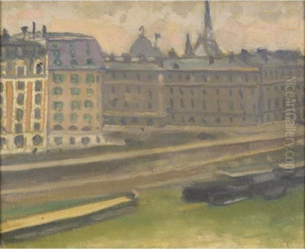 Quai De La Seine Oil Painting by Albert Marquet