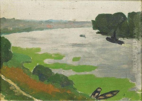 La Seine A Herblay Oil Painting by Albert Marquet