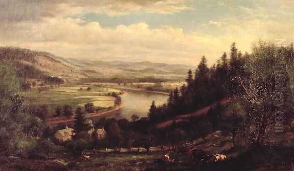 Vermont Scene Oil Painting by Charles Franklin Pierce