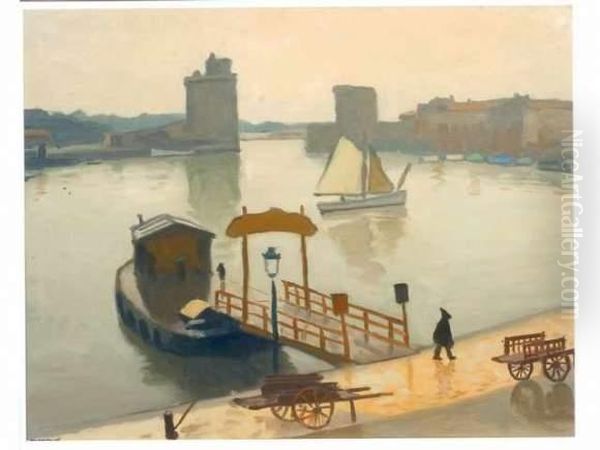 Le Port De La Rochelle Circa 1924 Oil Painting by Albert Marquet