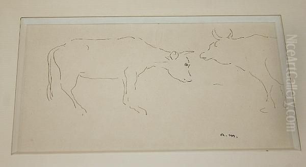 Study Of A Cow Oil Painting by Albert Marquet