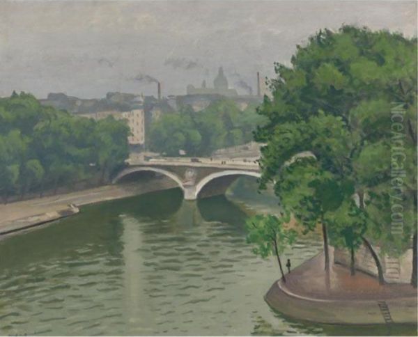 La Pointe De L'ile Saint-louis Oil Painting by Albert Marquet