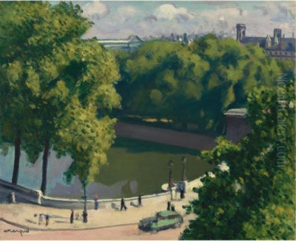 L'ile De La Cite Oil Painting by Albert Marquet