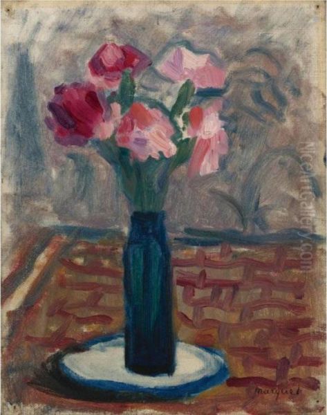 Vase De Fleurs Oil Painting by Albert Marquet