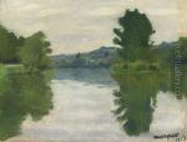 La Marne Au Parc Saint-maur Oil Painting by Albert Marquet